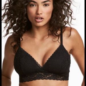 H&M Soft Cup Black Lace Bra or Top